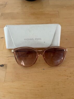 Michael Kors Pink-Brown Gradient Cat Eye Sunglasses